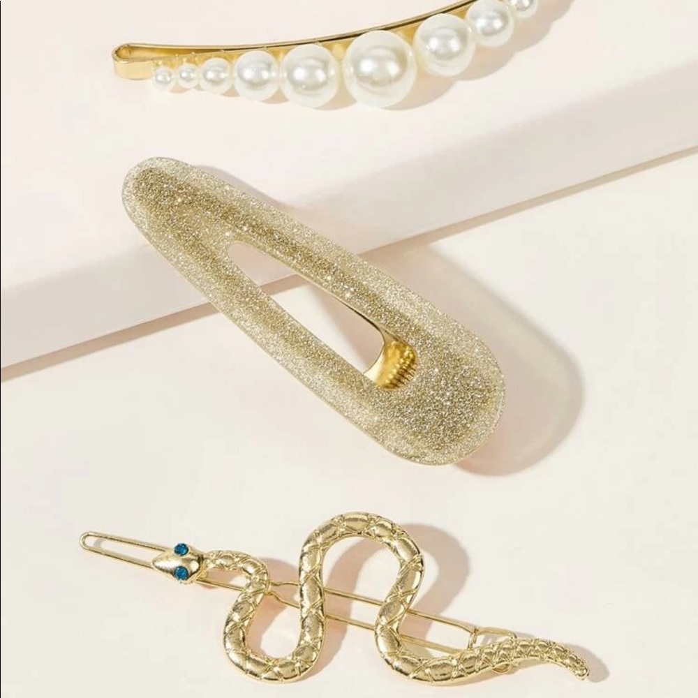 🆕 3 Pc. Hair Clip Set - Picture 2 of 3